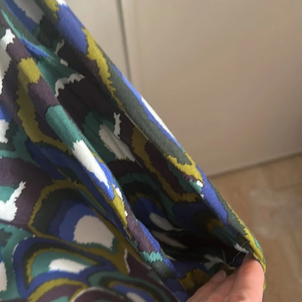 Boden Women’s Plus Size Sleeveless Surplice V-Neck Retro Multicolor Print - Picture 5 of 10